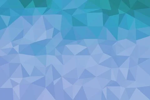 Abstract blue geometric pattern with triangles and polygons Stock Illustration