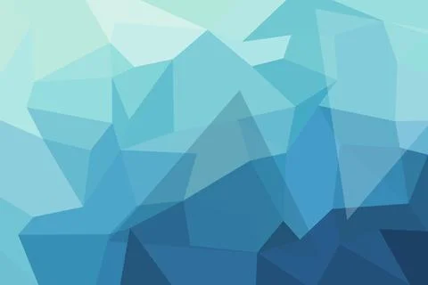 Abstract blue geometric pattern with triangles and polygons Stock Illustration