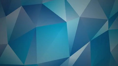 Abstract blue geometric pattern with triangles and polygons Stock Illustration
