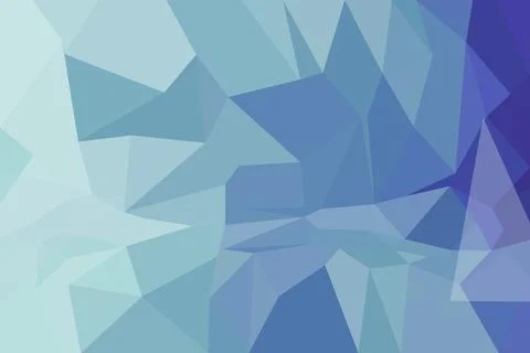 Abstract blue geometric pattern with triangles and polygons Stock Photos