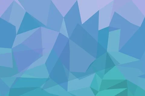 Abstract blue geometric pattern with triangles and polygons Stock Photos