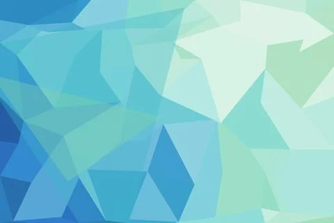 Abstract blue geometric pattern with triangles and shapes Stock Photos