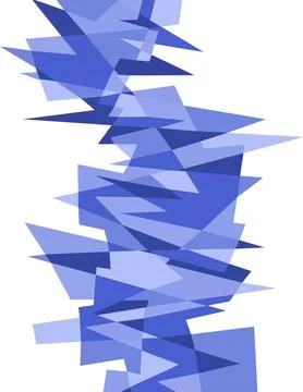 Abstract blue geometric pattern on white background Stock Illustration