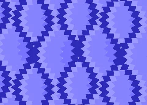 Abstract Blue Geometric Pattern With Zigzag Motif for Modern Seamless Backg.. Stock Illustration