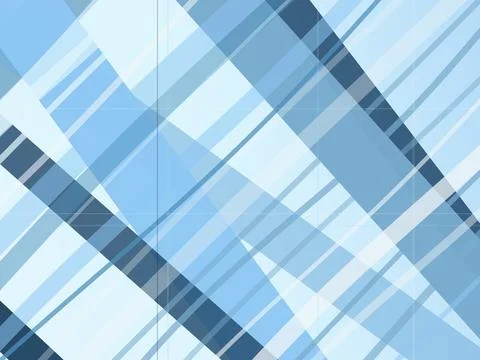 Abstract blue geometric plaid pattern with cool tones and soft gradients, s.. Stock Illustration