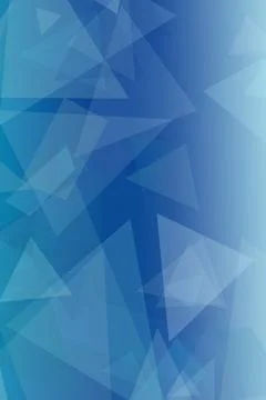 Abstract blue geometric polygon pattern with soft gradients and crisp trian.. Stock Illustration