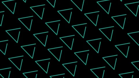 Abstract Blue Geometric Seamless Pattern with Arrows and Star Shapes Texture Stock Footage 339341636