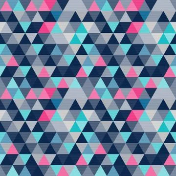 Abstract blue geometric seamless pattern Stock Illustration