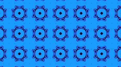 Abstract blue geometric seamless pattern background. Abstract Stripes Kaleido 스톡 일러스트