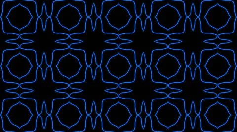 Abstract blue geometric seamless pattern background. Abstract Stripes Kaleido イラスト素材
