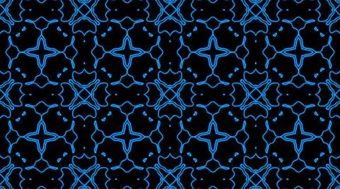 Abstract blue geometric seamless pattern background. Abstract Stripes Kaleido イラスト素材