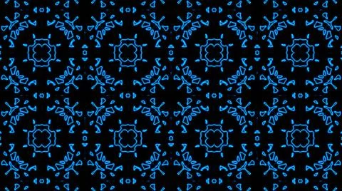 Abstract blue geometric seamless pattern background. Abstract Stripes Kaleido イラスト素材