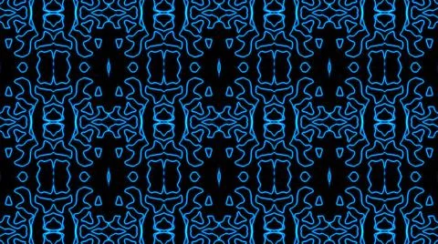 Abstract blue geometric seamless pattern background. Abstract Stripes Kaleido 스톡 일러스트
