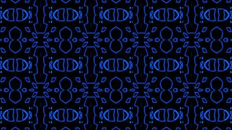 Abstract blue geometric seamless pattern background. Abstract Stripes Kaleido Stock Illustration