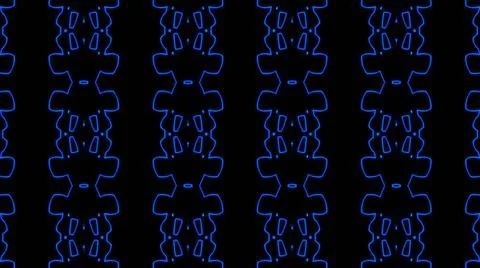 Abstract blue geometric seamless pattern background. Abstract Stripes Kaleido Stock Illustration