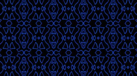 Abstract blue geometric seamless pattern background. Abstract Stripes Kaleido イラスト素材