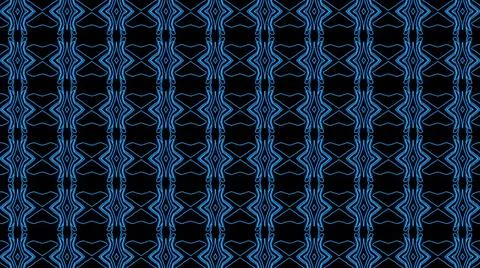 Abstract blue geometric seamless pattern background. Abstract Stripes Kaleido Stock Illustration
