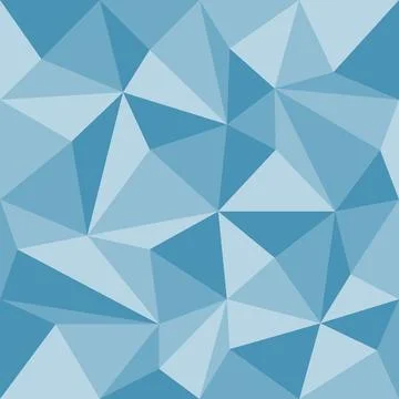 Abstract blue geometric seamless pattern with triangles, vector 스톡 일러스트