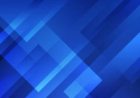 Abstract blue geometric shape overlay layer background technology style. Stockillustratie