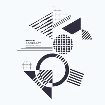 Abstract of blue geometric shape pattern background. Stock-Illustration