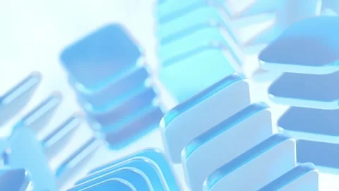 Abstract Blue Geometric Shapes Background Stock Footage 277387074