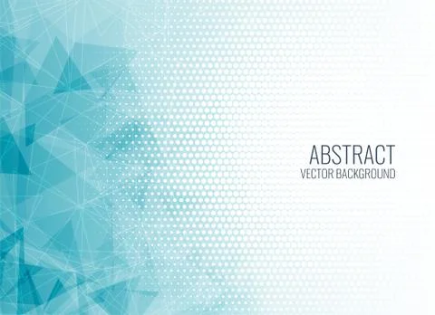 Abstract blue geometric shapes background Stock Illustration