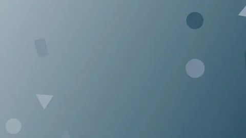 Abstract blue geometric shapes drift across a calming background Stock Footage 325769355