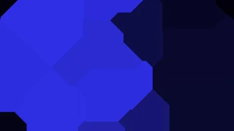 Abstract Blue Geometric Shapes Moving and Shifting Dynamic Background Loop. Stock Footage 339308058