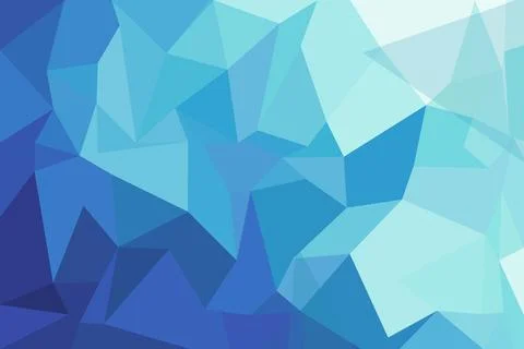 Abstract blue geometric shapes pattern with triangles and polygons Stock Photos