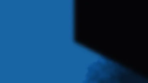 Abstract Blue Geometric Shapes Transitioning with Dynamic Motion and Subtle.. Stock Footage 341655770