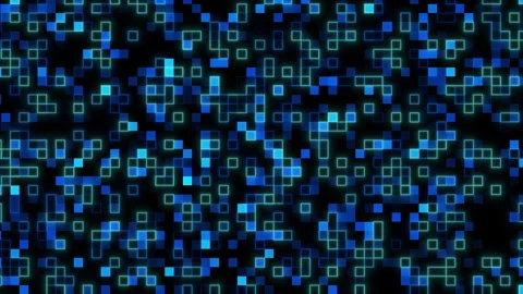 Abstract Blue Geometric Square Pattern video animated background Stock Footage 341933226