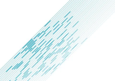 Abstract blue geometric stripes and lines tech background Illustrazione stock