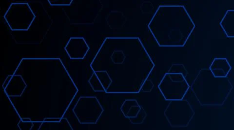 Abstract blue geometric structure background. Hexagons texture Stock Illustration