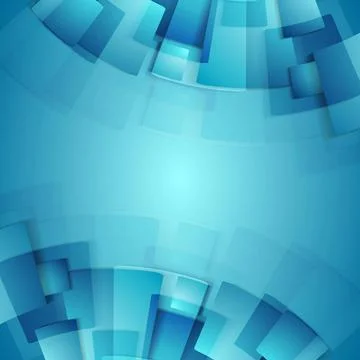 Abstract blue geometric technology background Abstract blue geometric tech... Foto stock