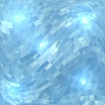 Abstract blue geometric template background Stock Illustration