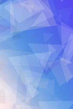 Abstract blue geometric triangle pattern with a clean, modern look and soft.. Stock Illustration