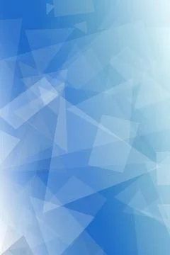 Abstract blue geometric triangles form a soft, modern pattern with gentle l.. Stock Illustration