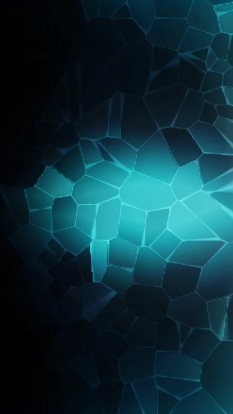 Abstract Blue Geometric Voronoi Pattern Loop Vertical Background Vidéo 341666114