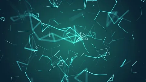 Abstract blue geometrical background Stock Footage 76031398