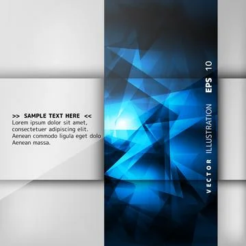 Abstract blue geometrical background Stock Illustration