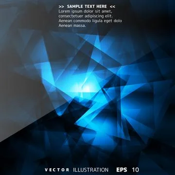 Abstract blue geometrical background Stock Illustration