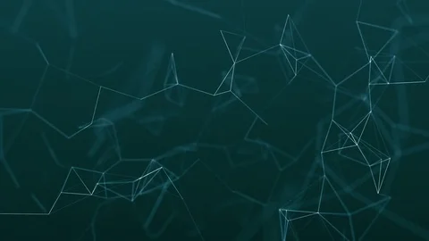 Abstract blue geometrical background with lines and dots Stock Footage 74879238