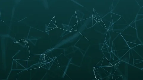 Abstract blue geometrical background with lines and dots Stock Footage 74882365