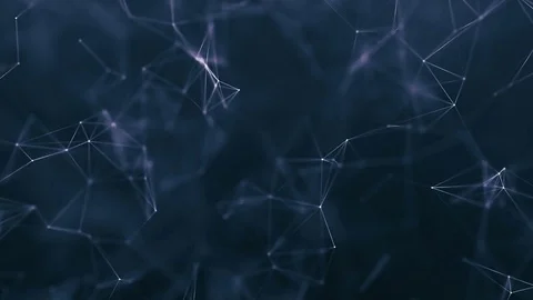 Abstract blue geometrical background with lines and dots Stock Footage 74892231