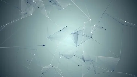 Abstract blue geometrical background with lines and dots Video stock 75082399