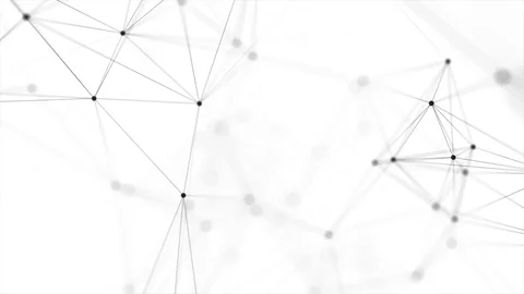 Abstract Blue Geometrical plexus Lines And Dots loop Background Stock Footage 94691177