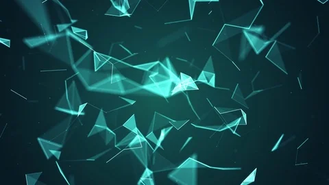 Abstract blue geometry background Stock Footage 76533825