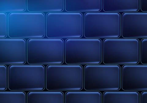 Abstract blue glass bricks background concept series Stock Illustration