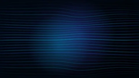 Abstract Blue Glitch Lines on Black Background Stock Footage 340595927
