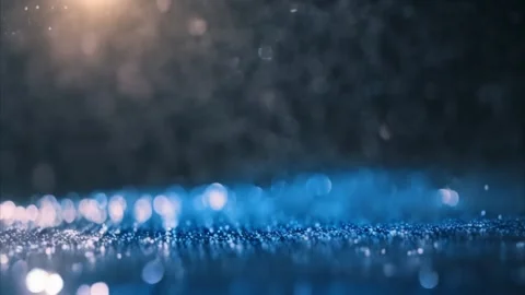 Abstract Blue Glitter and Light Stock Footage 284485046